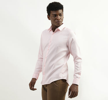 Cotton Solid Spread Collar Mens Shirts