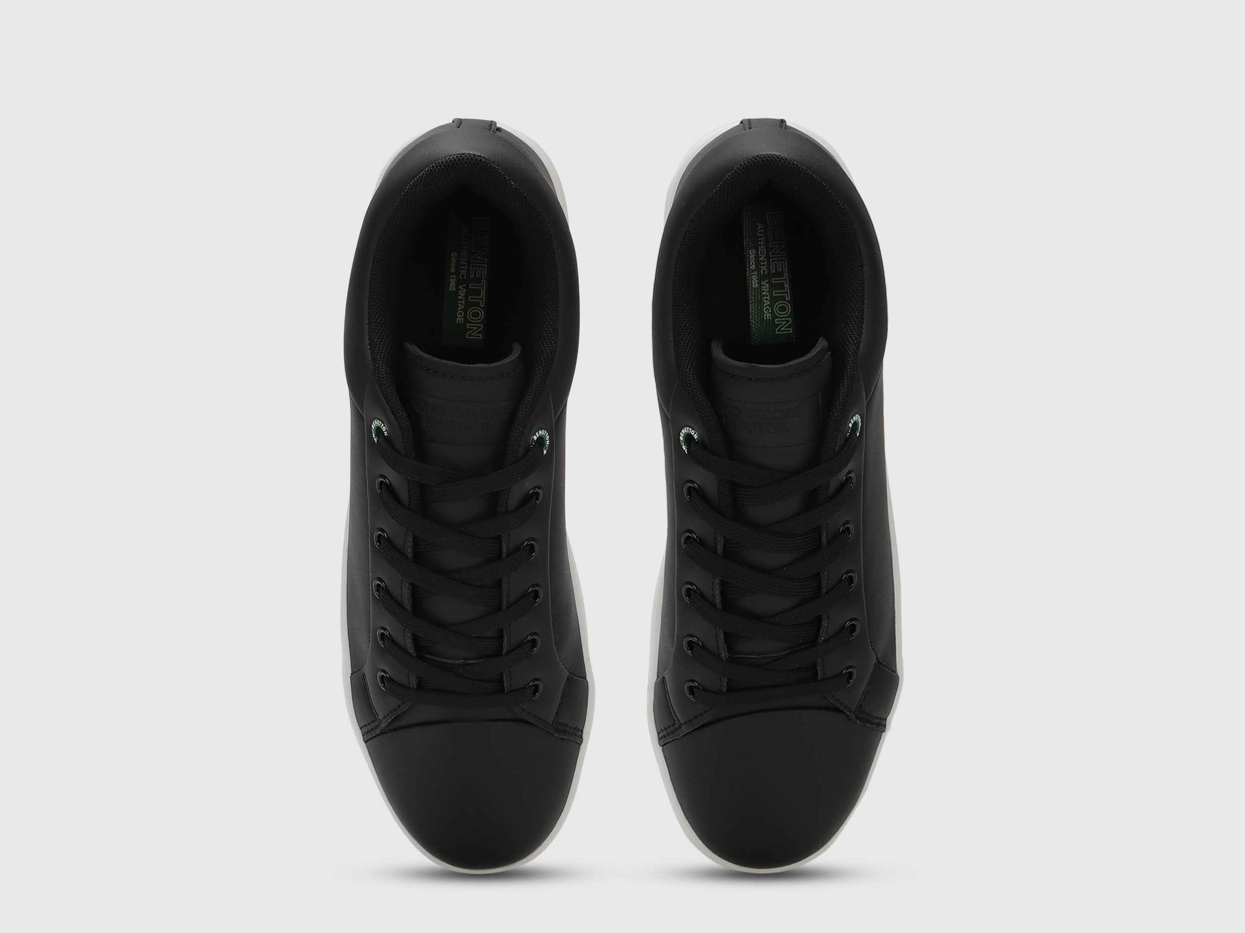 Benetton black sneakers online