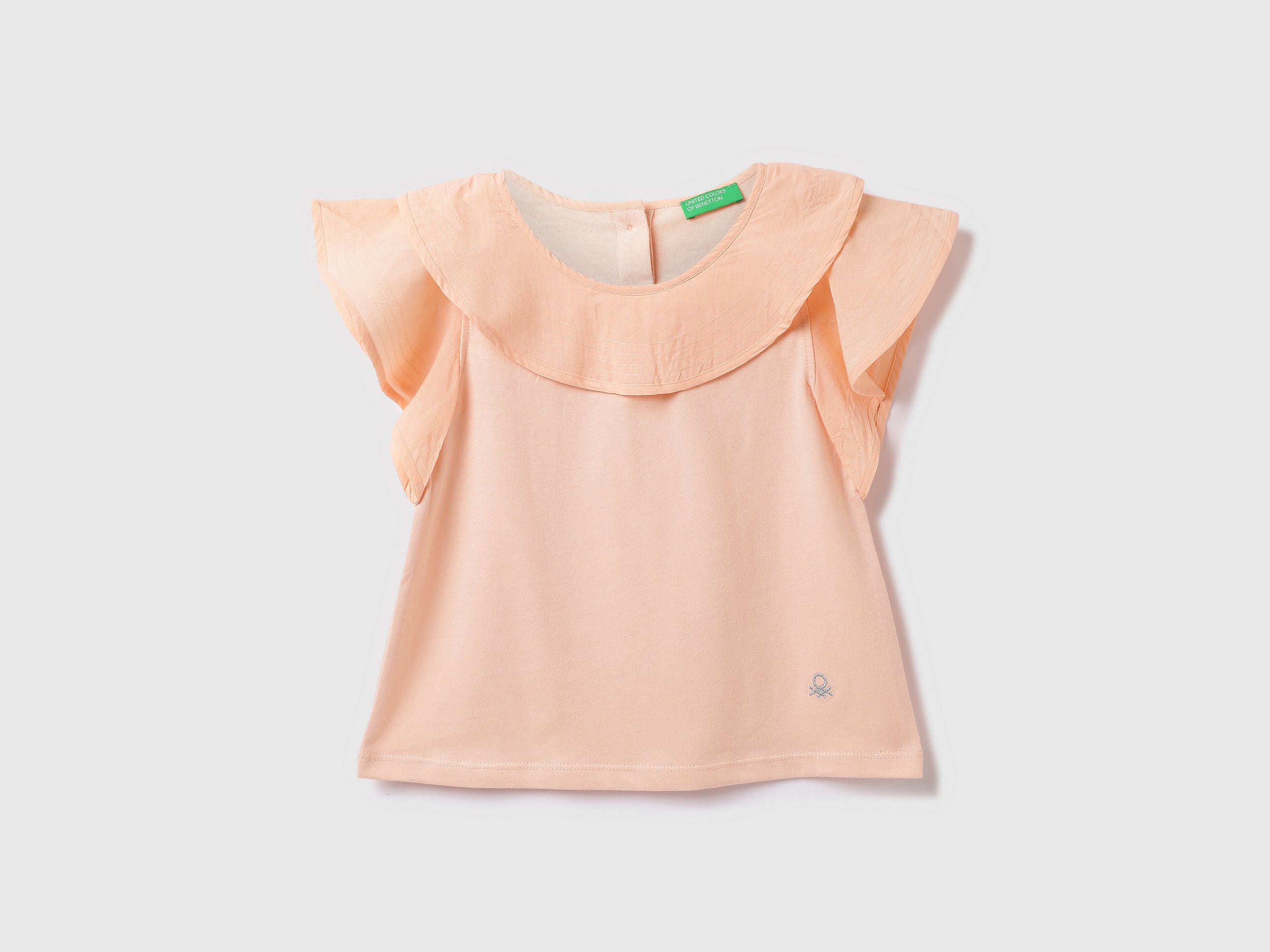 Cotton Solid Round Neck Girls T-shirts