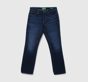 Men Solid Bootleg Jeans