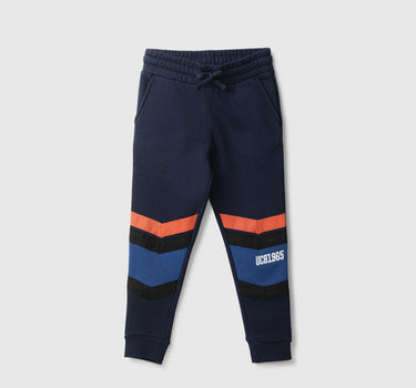 Boys Colorblocked Regular Fit Joggers