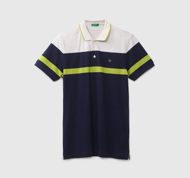 Men Colorblocked Regular Polo T Shirt