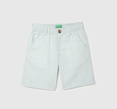 Checkered Regular Fit Shorts