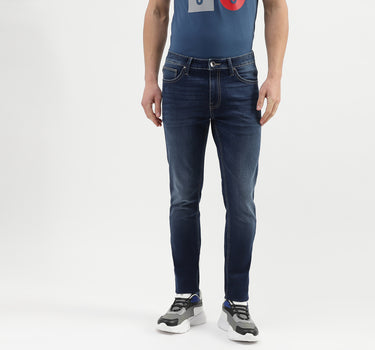 Solid Mid Rise Skinny Fit Jeans