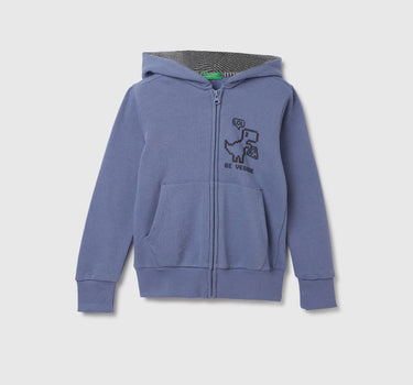 Regular Fit Hood Solid Sweatshirt