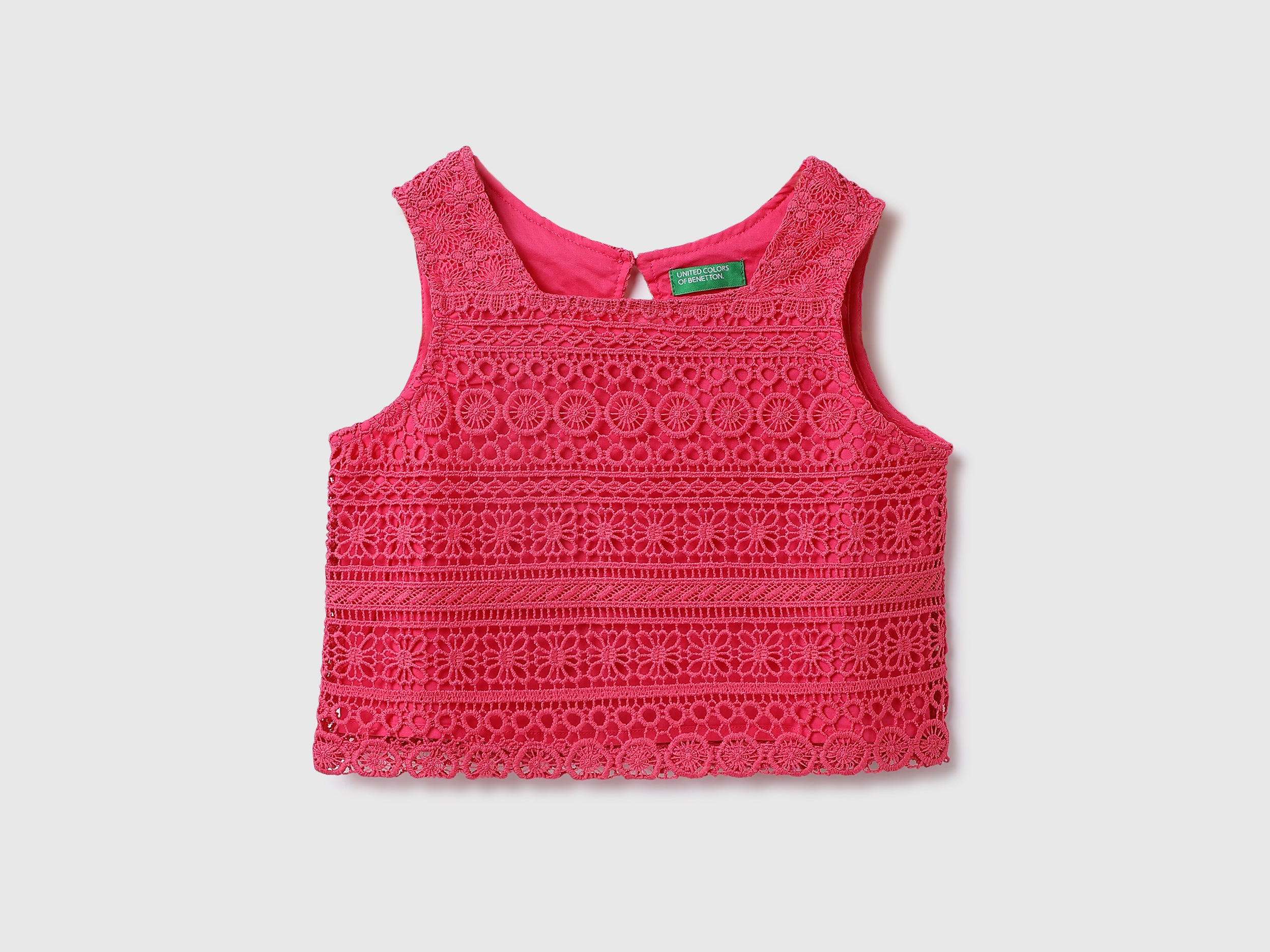 Cotton Embroidery Square Neck Girls Tops