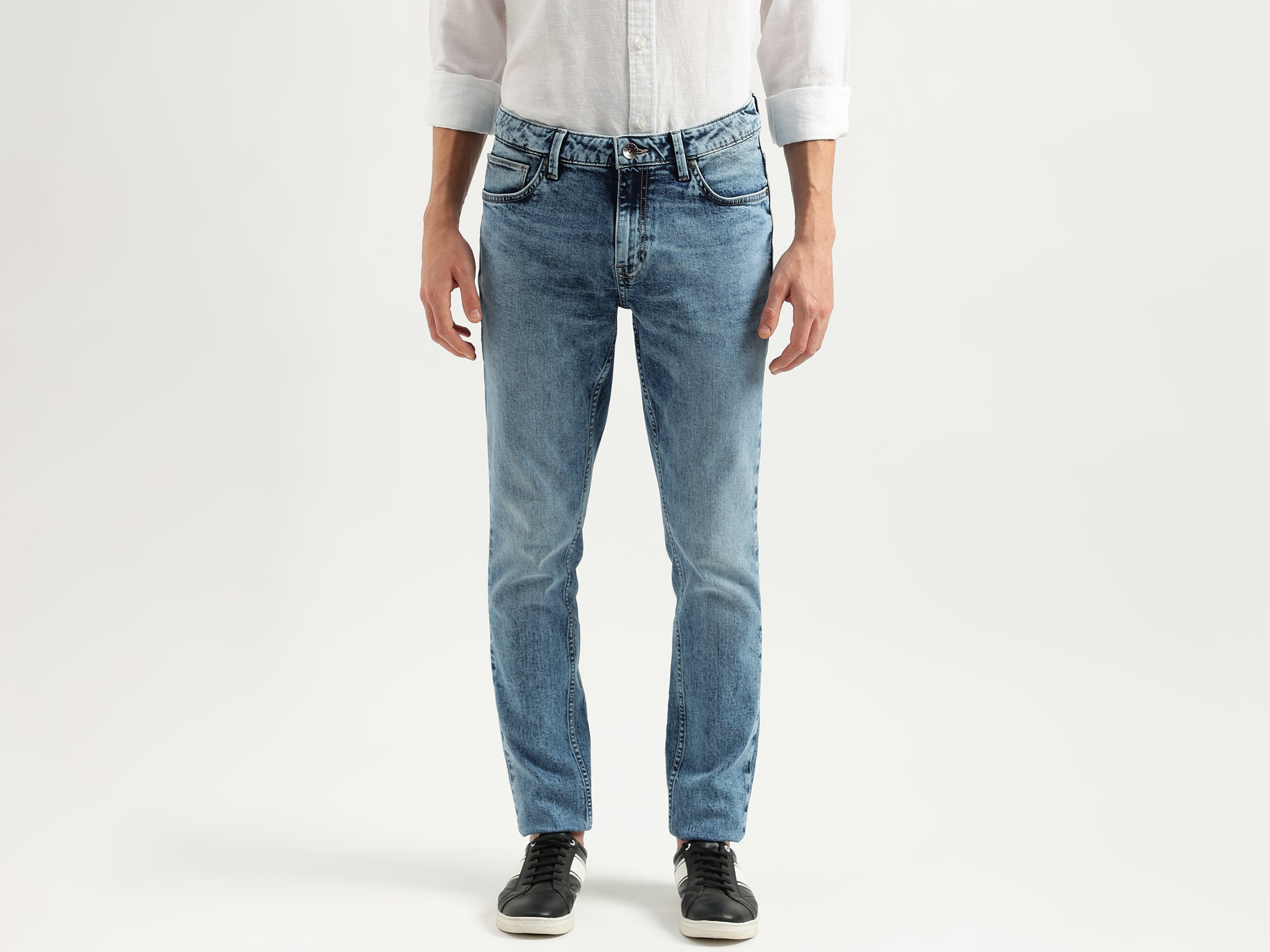 Men's Solid Skinny Fit Jeans