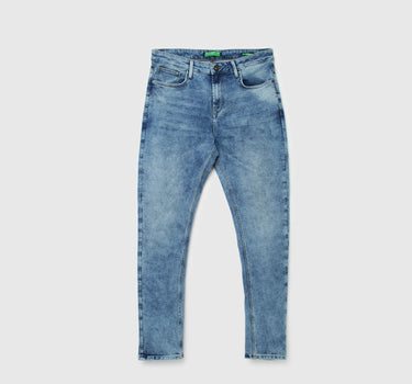 Men Solid Carrot Fit Jeans