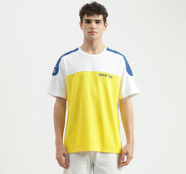 Regular Fit Round Neck Colorblock T-Shirt