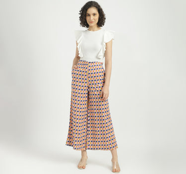 Women Printed Wide Leg Palazzo