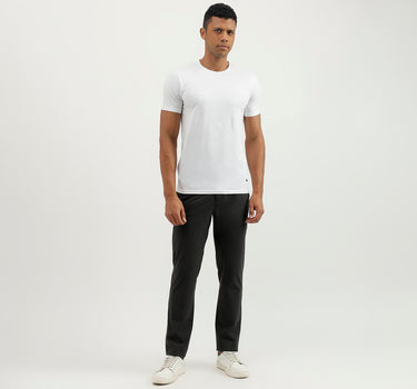 Solid Slim Fit Trousers