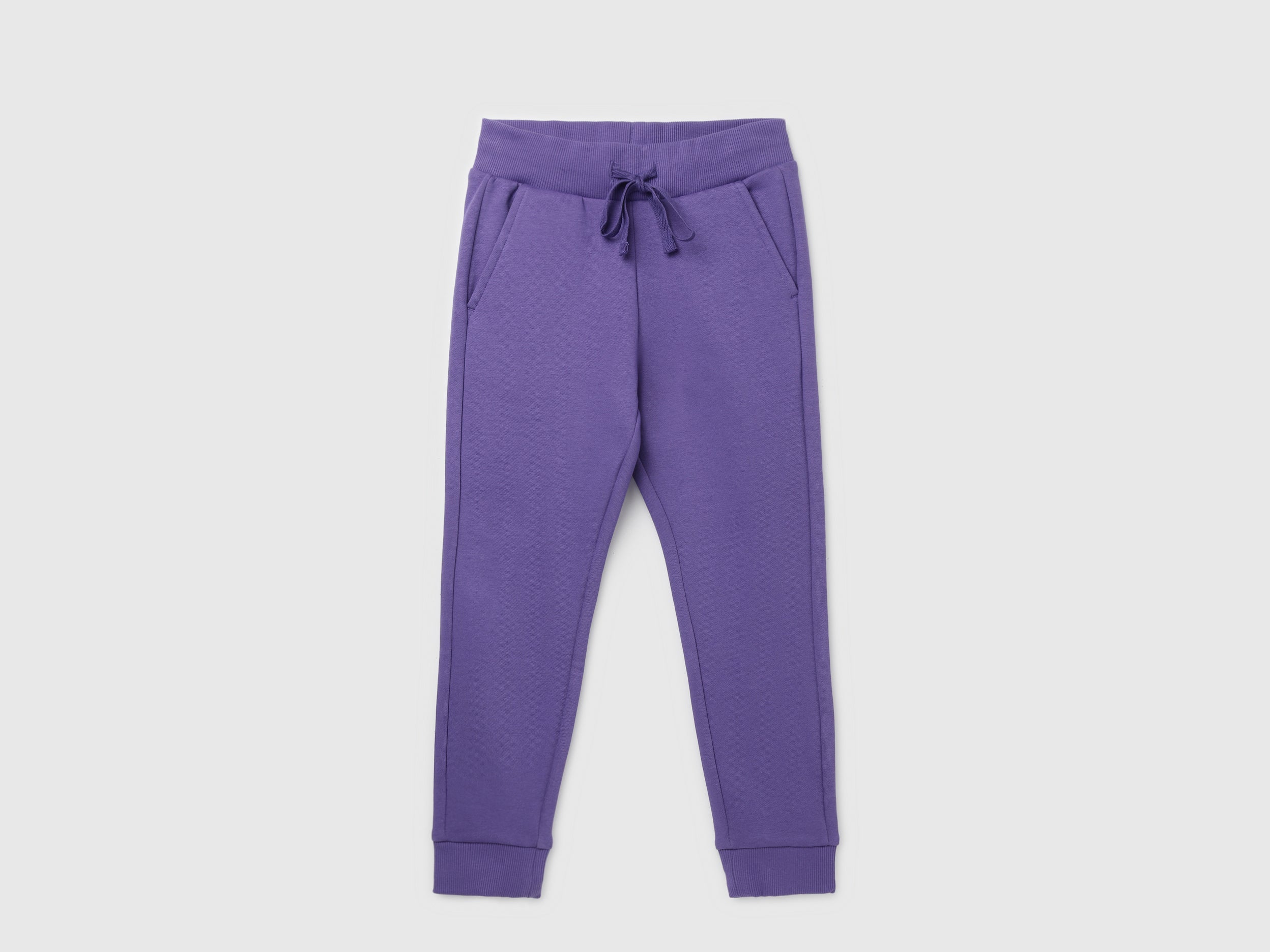 Boy's Solid Regular Fit Joggers with Drawstring Closure