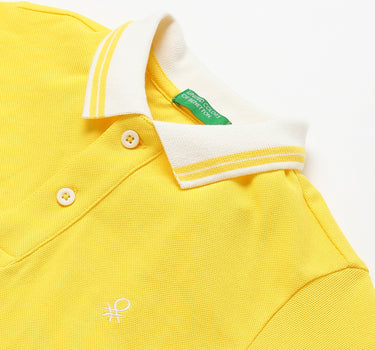 Basic Yellow Polo T-Shirt