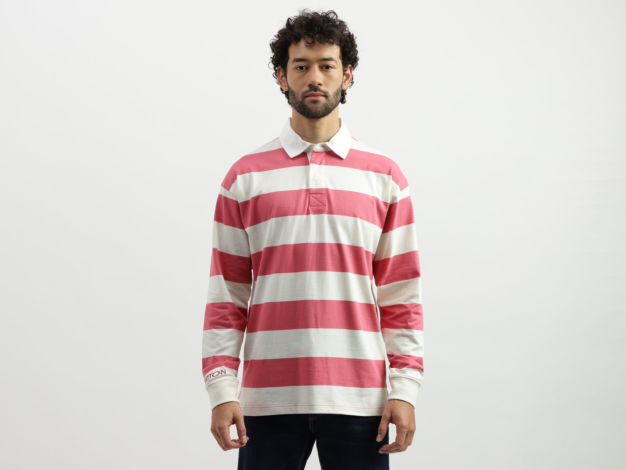 Regular Polo Neck Striped T-shirts