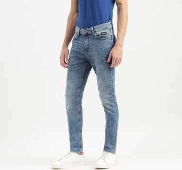 Stone Wash Low Rise Slim Fit Jeans