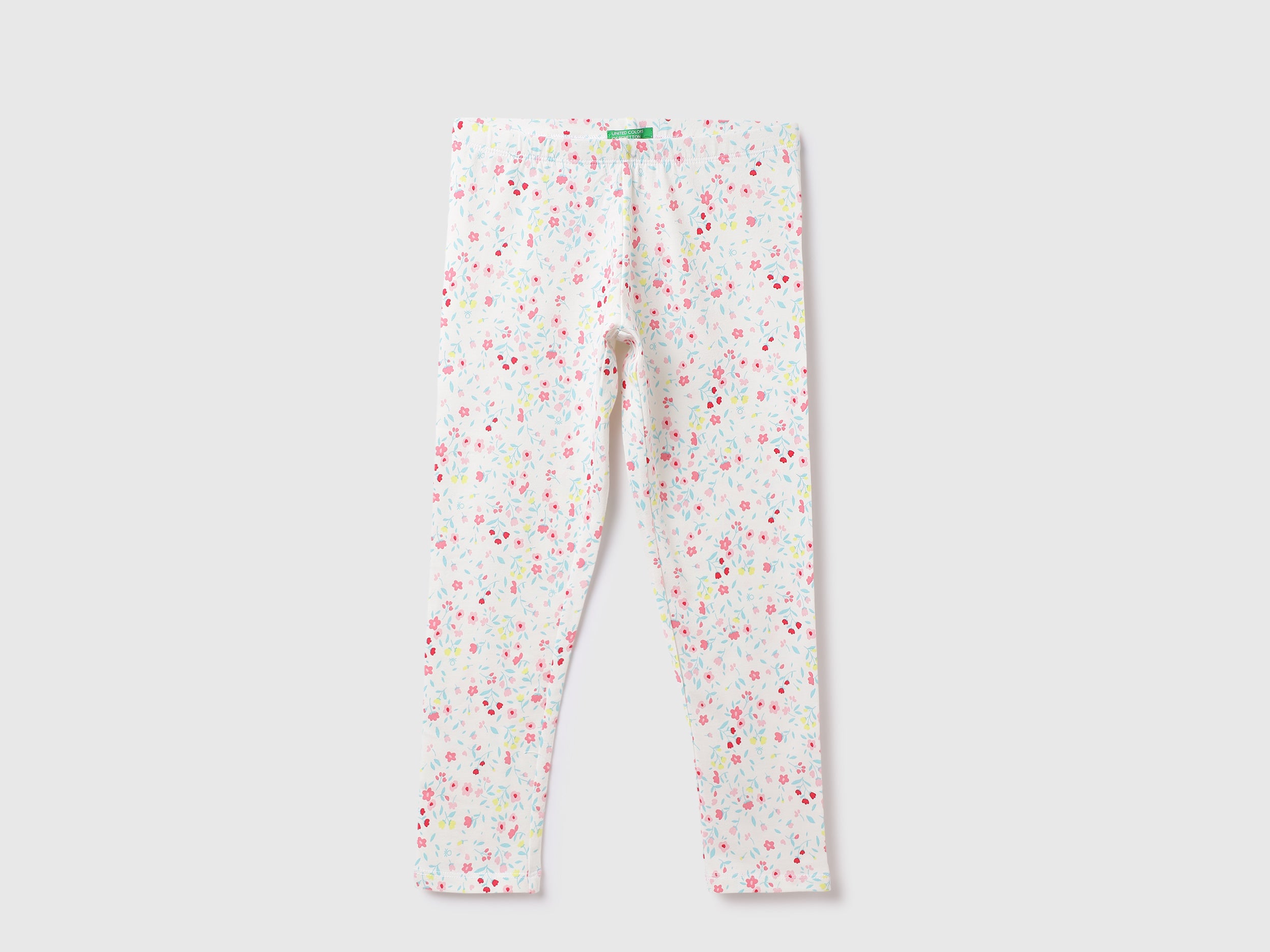 Cotton Blend Printed Regular Length Girls Trousers