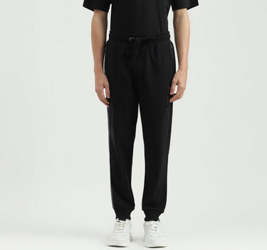 Solid Regular Fit Mid Waist Trackpants