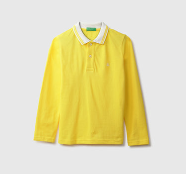 Basic Yellow Polo T-Shirt