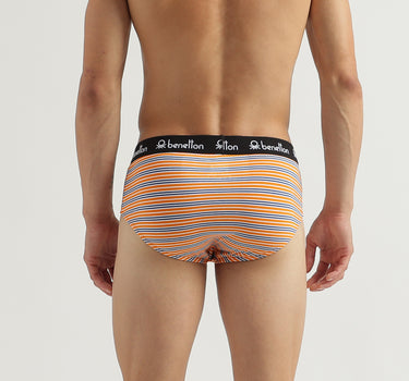 Pack of 2 Striped Low Rise Briefs