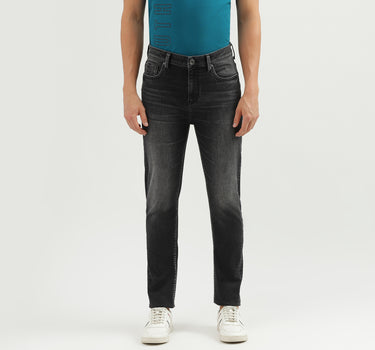 Men's Solid Carrot Fit Jeans