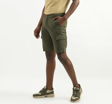 Cotton Solid Regular Fit Mens Shorts