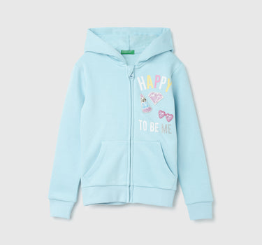 Girls Embellished Hooded Sweatshirt