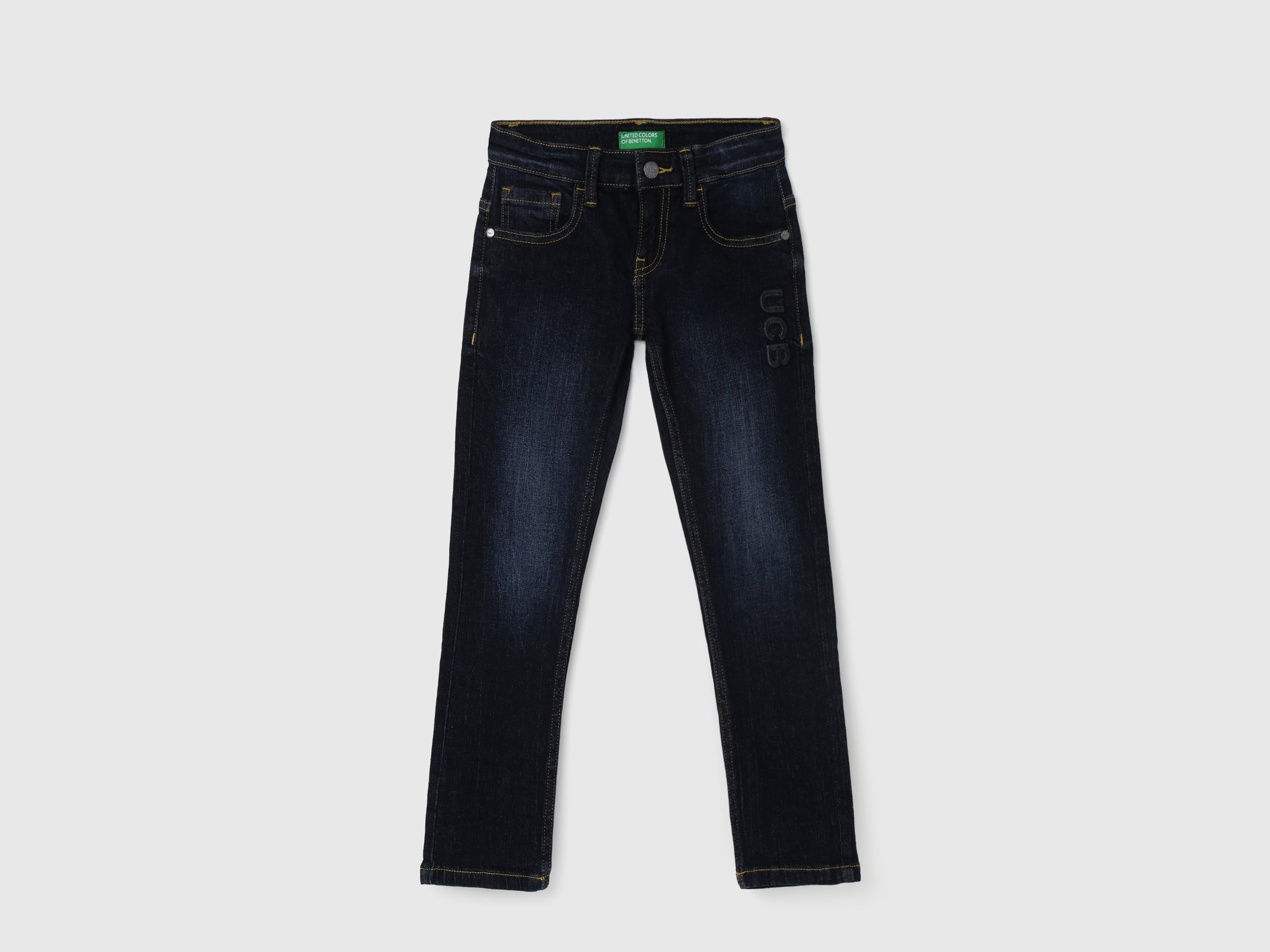 Boy's Solid Slim Fit Jeans