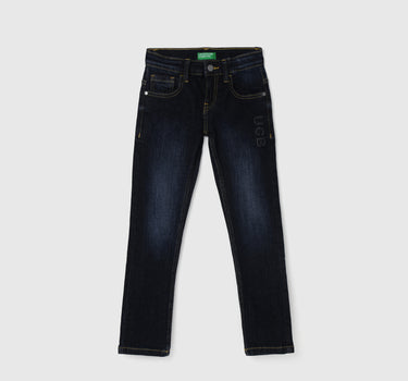 Boy's Solid Slim Fit Jeans