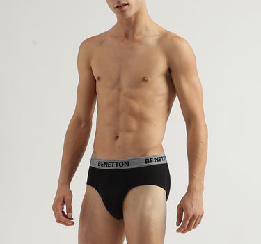 Pack of 2 Solid Colour Low Rise Briefs