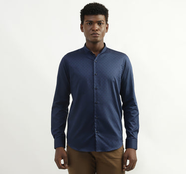 Cotton Printed Slim Collar Mens Shirts