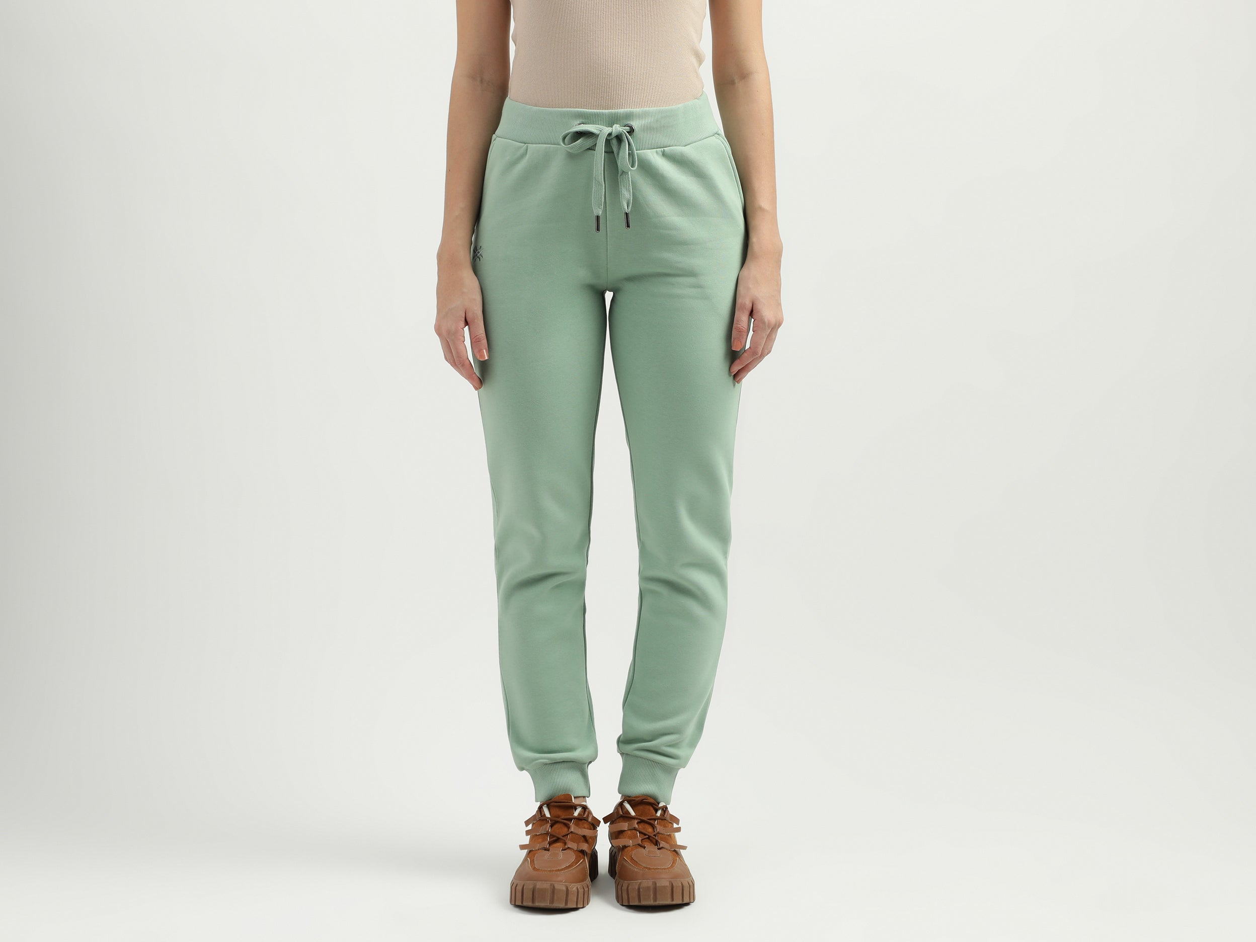 Solid Pattern Regular Fit Trousers