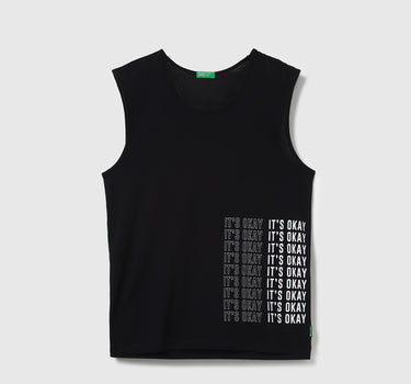 Men Printed Round Neck Tank