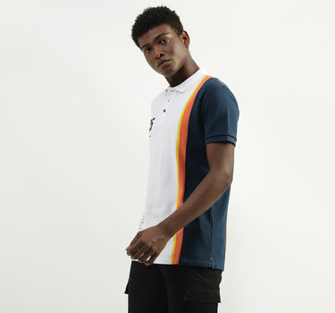 Cotton Printed Polo Collar Mens T-shirts