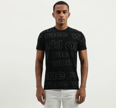 Regular Fit Round Neck Printed T-Shirt