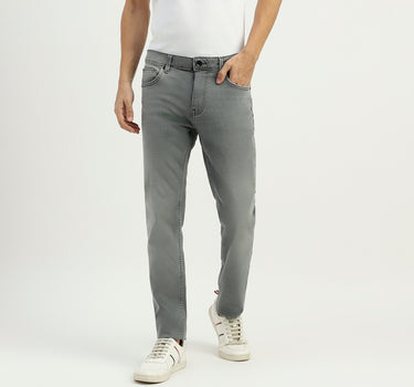 Solid Mid Rise Skinny Fit Jeans