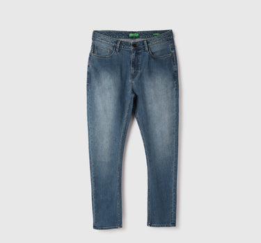 Men Solid Carrot Fit Jeans