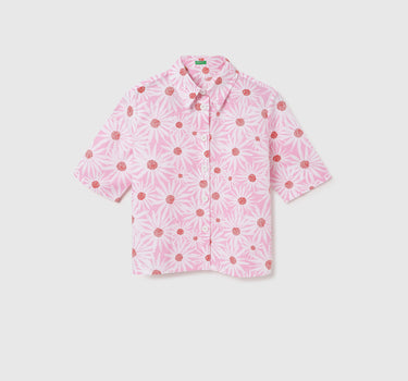 Regular Fit Spread Collar Printed Shirt