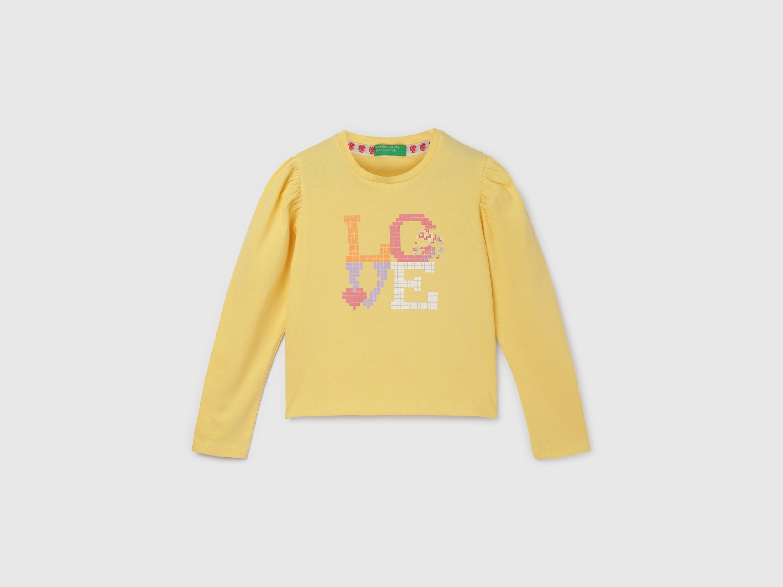 Girl's Regular Fit Crew Neck Printed Top