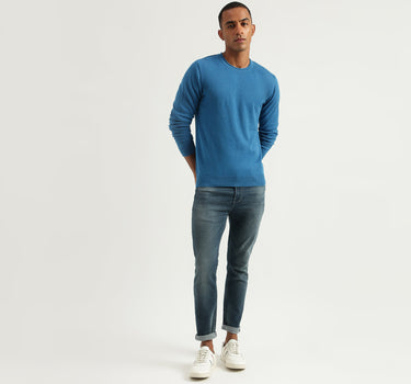 Men's Regular Fit Round Neck Solid Sweaters