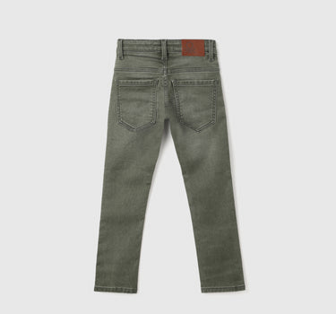 Boy's Solid Slim Fit Jeans