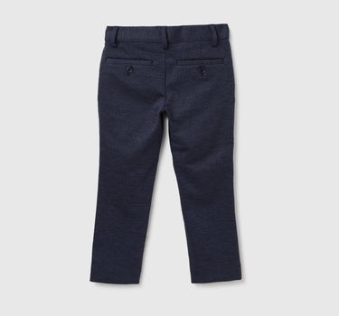 Textured Mid Rise Trousers