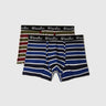 Pack of 2 Striped Low Rise Boxer Briefs