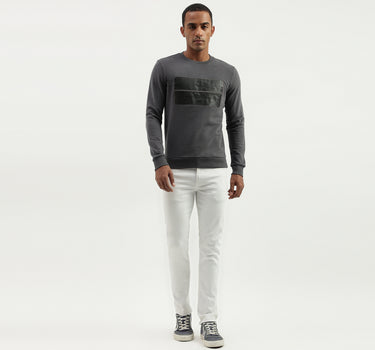 Regular Fit Round Neck Solid Sweatshirt