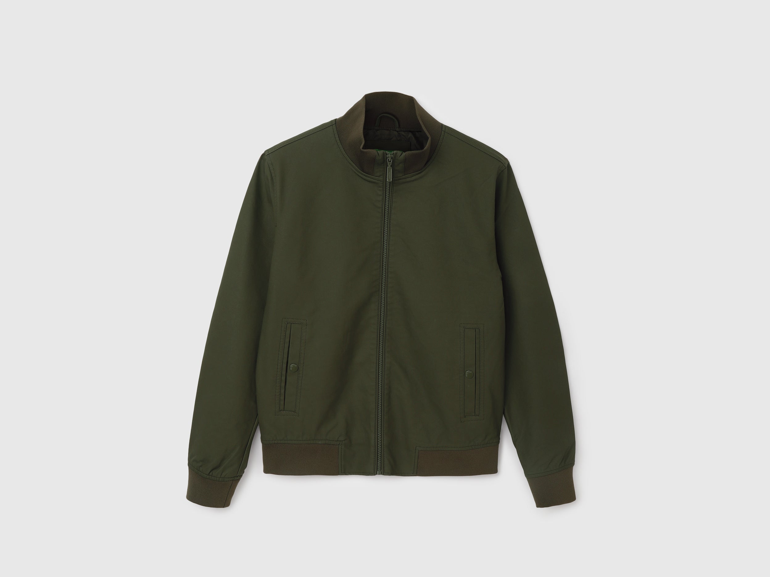 Buy Green Men's Regular Fit Mock Neck Jacket Online – United