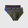 Pack of 2 Solid Colour Low Rise Briefs