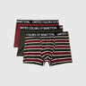 Pack of 3 Solid Colour & Striped Low Rise Briefs