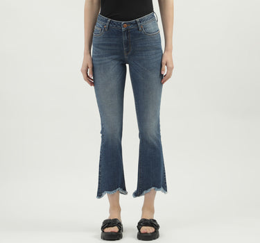 Women's Solid Bootcut Trousers