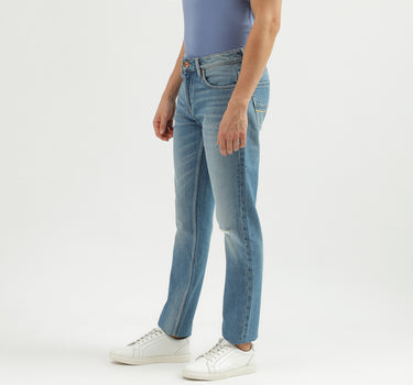 Men's Solid Slim Straight Jeans