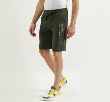 Flat Lock Detail Regular Fit Shorts