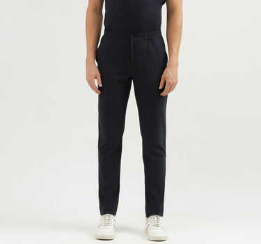 Men's Solid Relaxed Fit Trousers